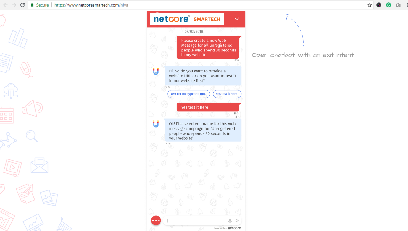 Netcore Chatbot NIVA